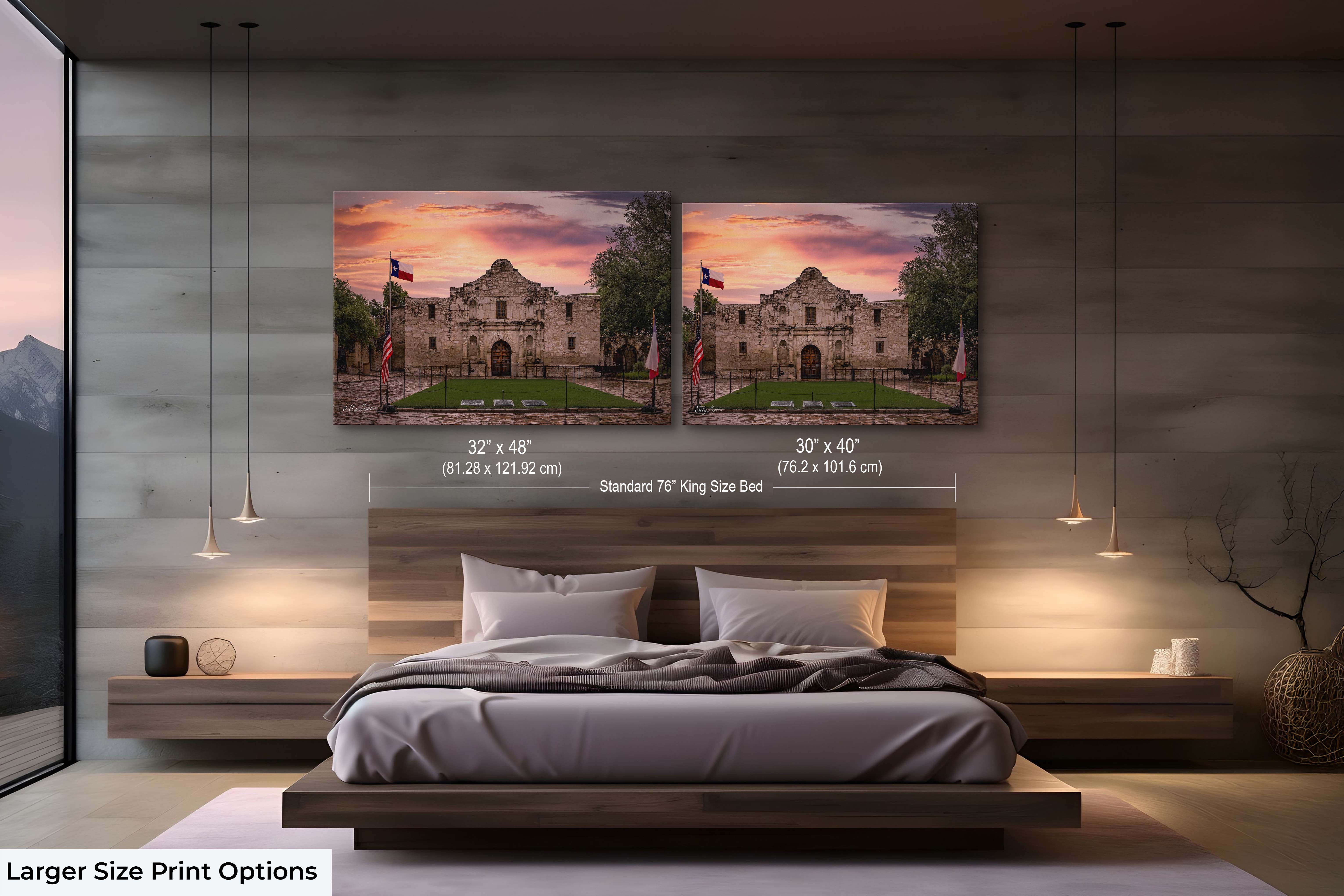 Alamo Fine Art Print – Historic Wall Art Featuring Texas Landmark Sunrise