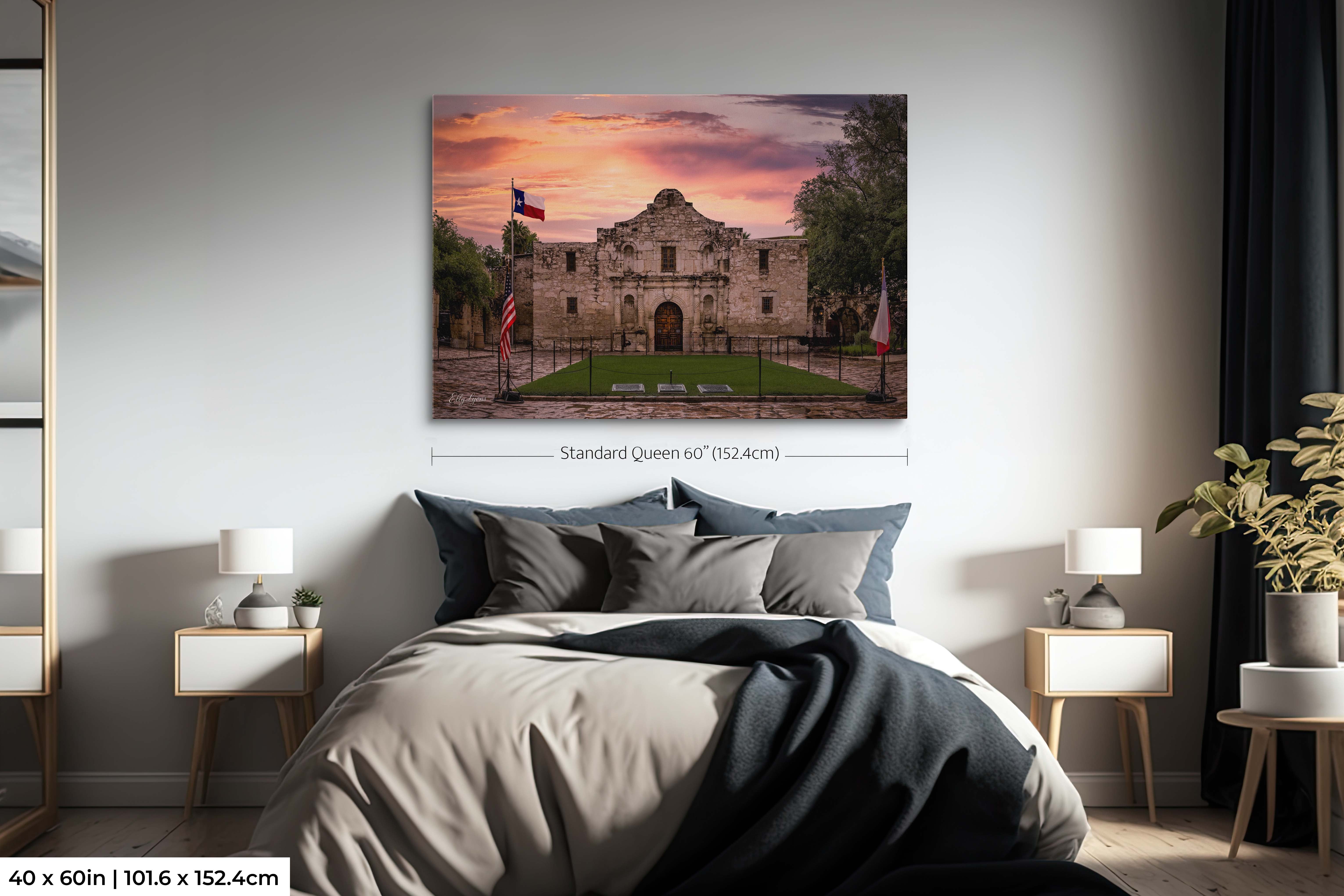 Alamo Fine Art Print – Historic Wall Art Featuring Texas Landmark Sunrise