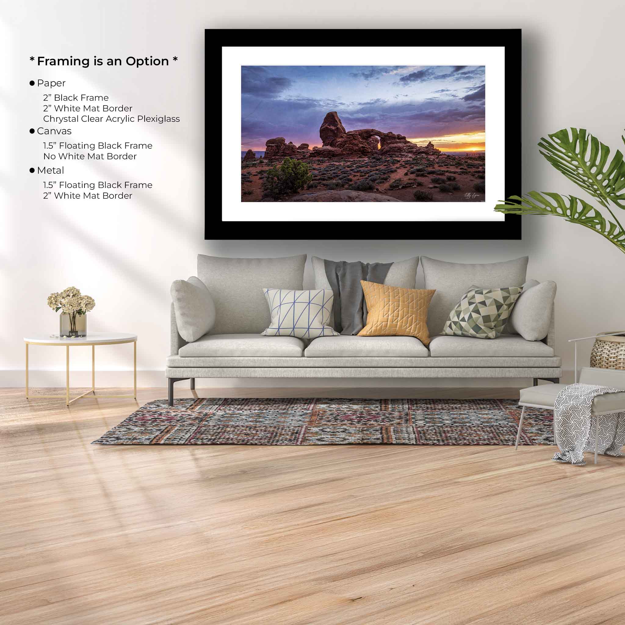 “Red Rock Radiance" -  Arches National Park Sunset Fine Art Print