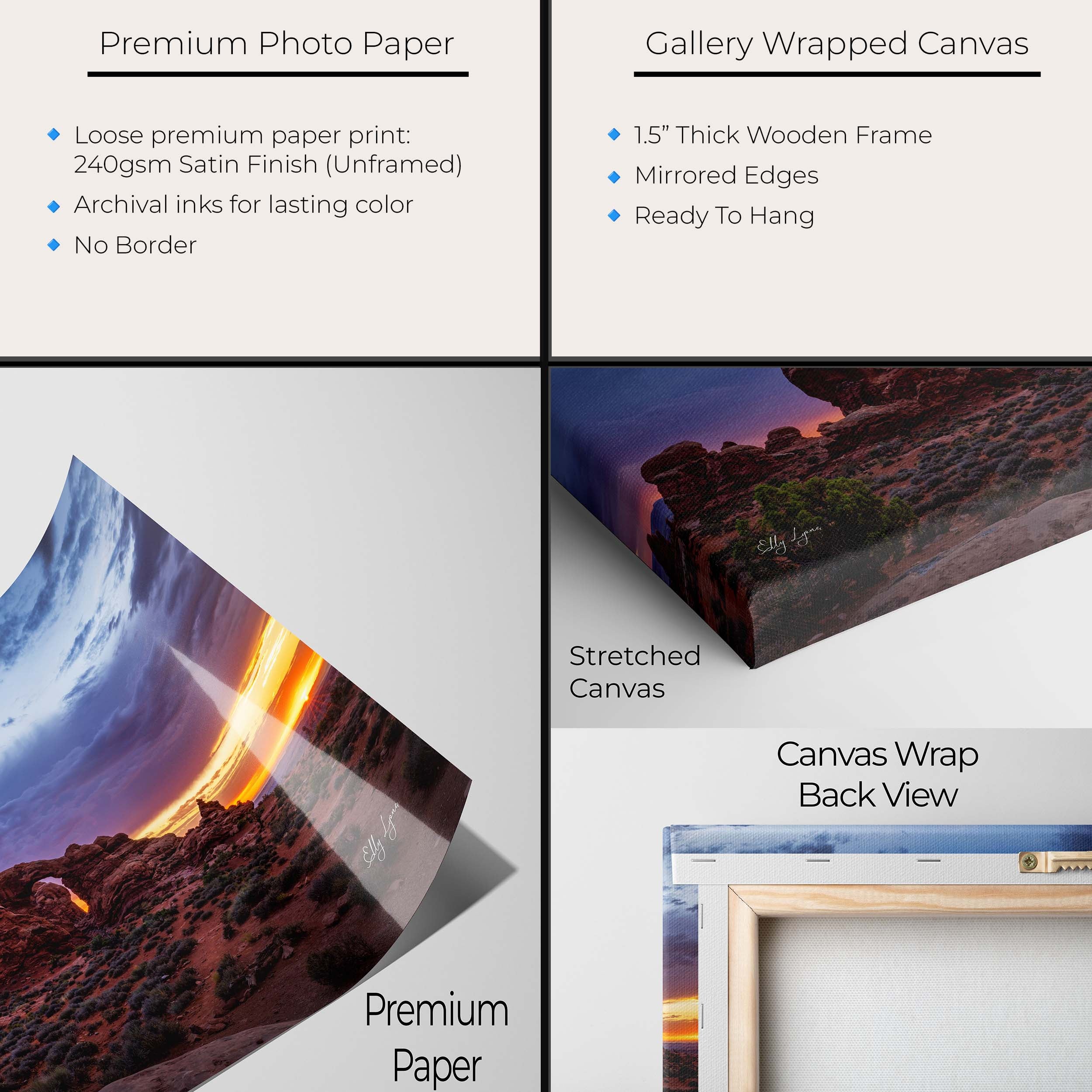 “Red Rock Radiance" -  Arches National Park Sunset Fine Art Print