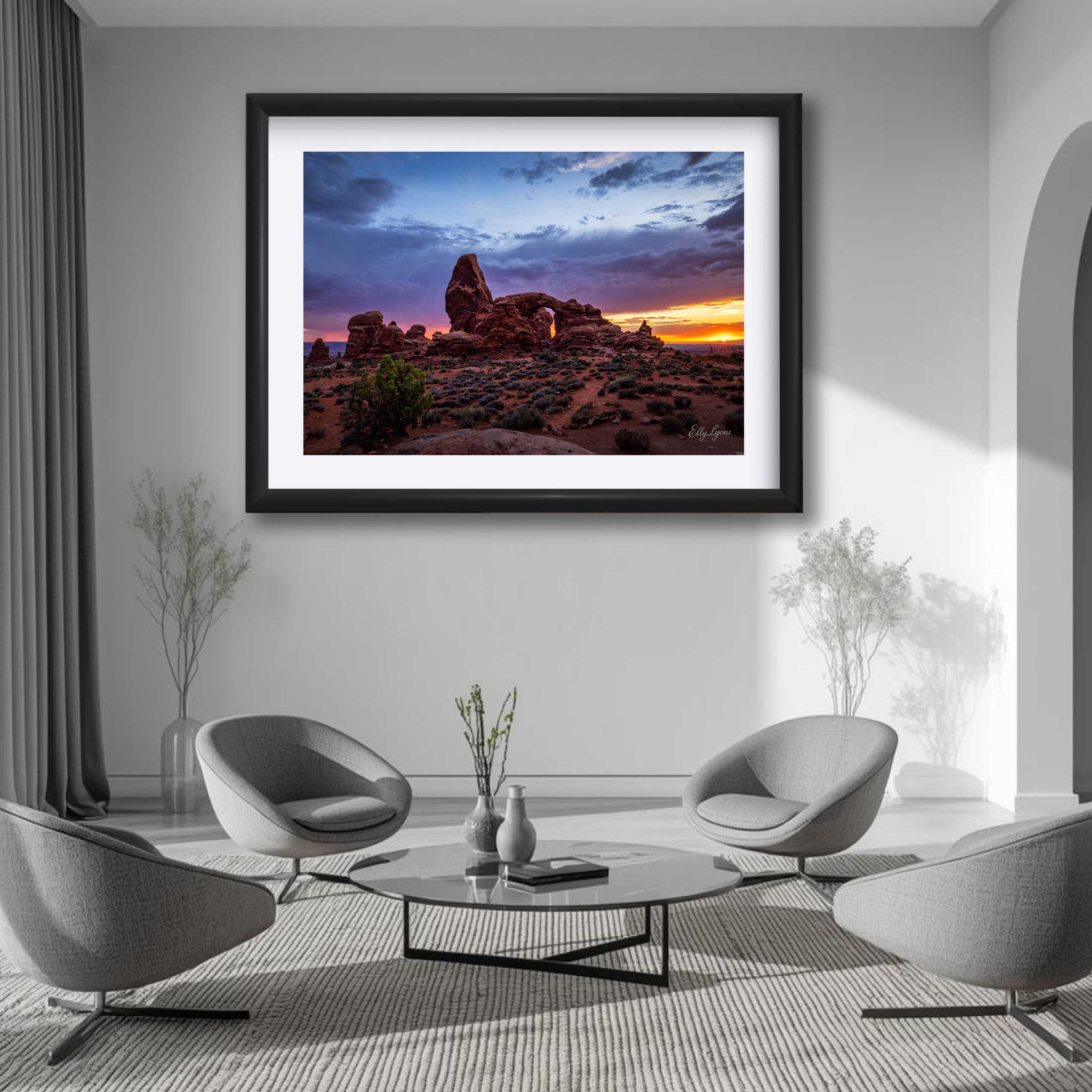 Arches National Park Sunset Print - “Red Rock Radiance"