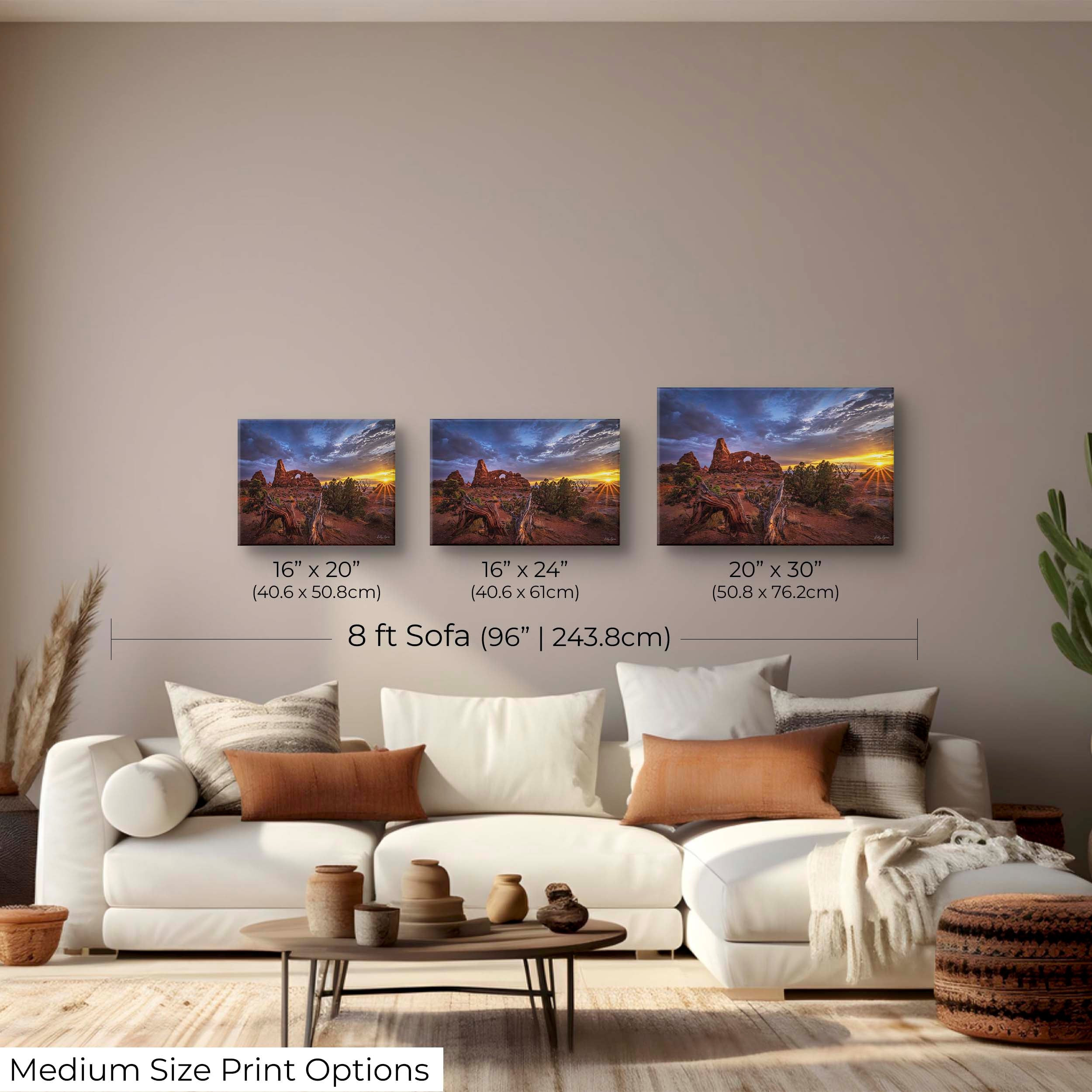 Turret Arch Sunset Print – Arches National Park Fine Art Landscape