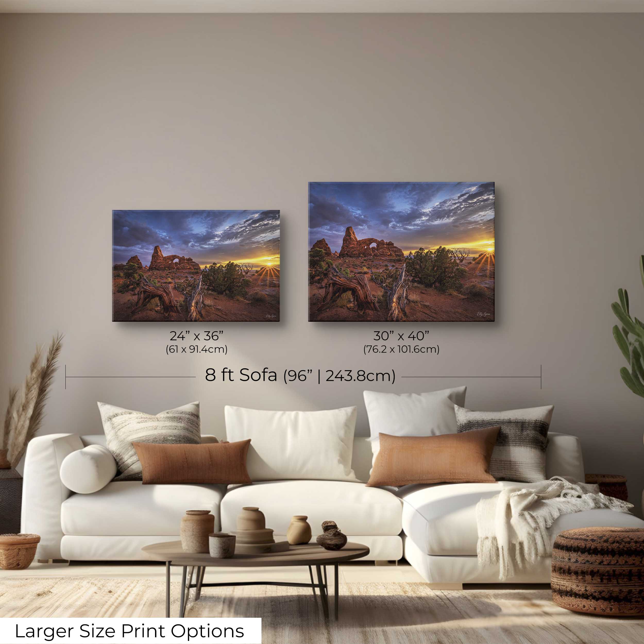 Turret Arch Sunset Print – Arches National Park Fine Art Landscape