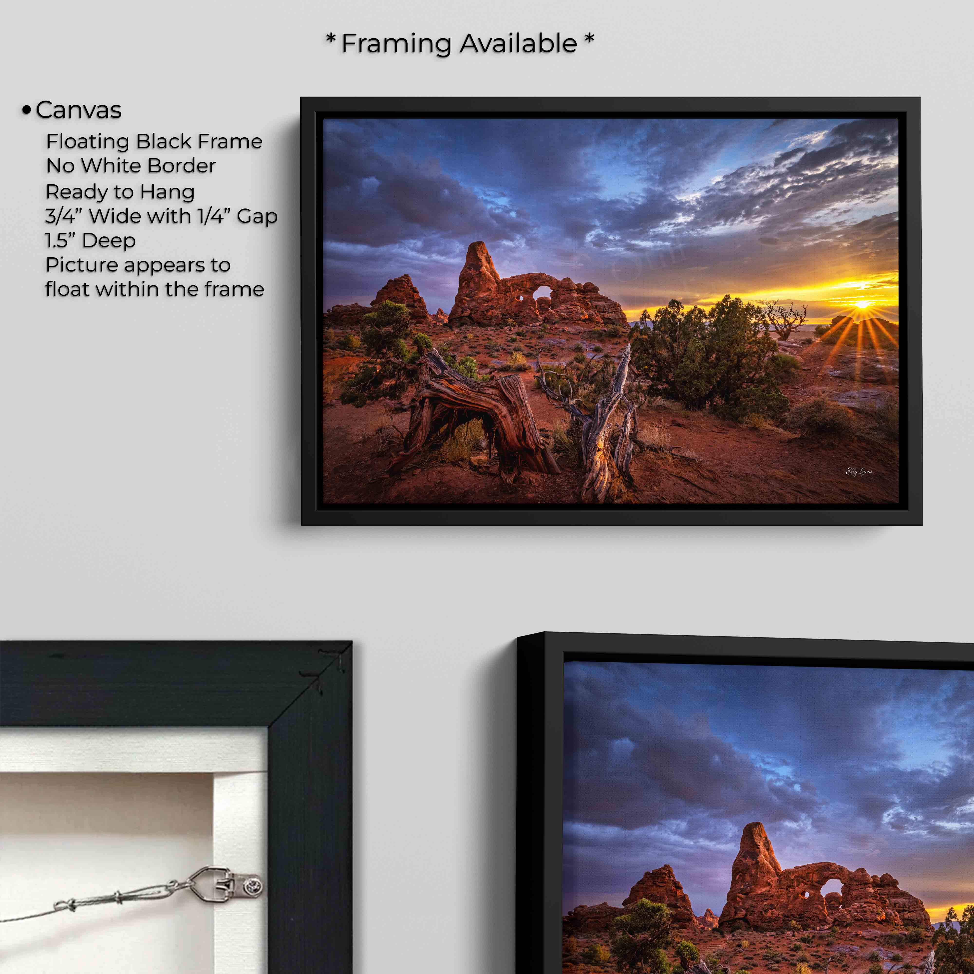 Turret Arch Sunset Print – Arches National Park Wall Decor
