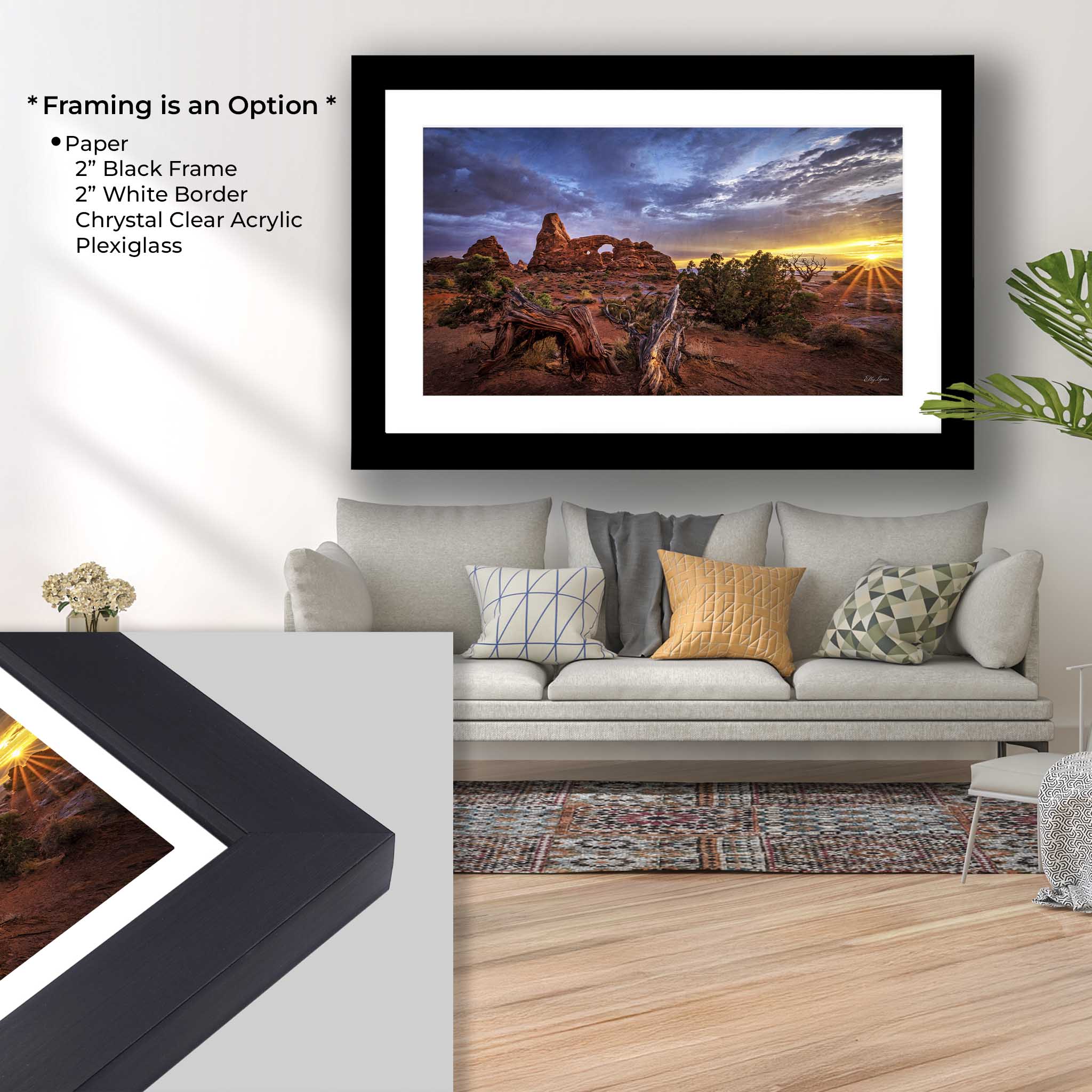 Turret Arch Sunset Print – Arches National Park Fine Art Landscape