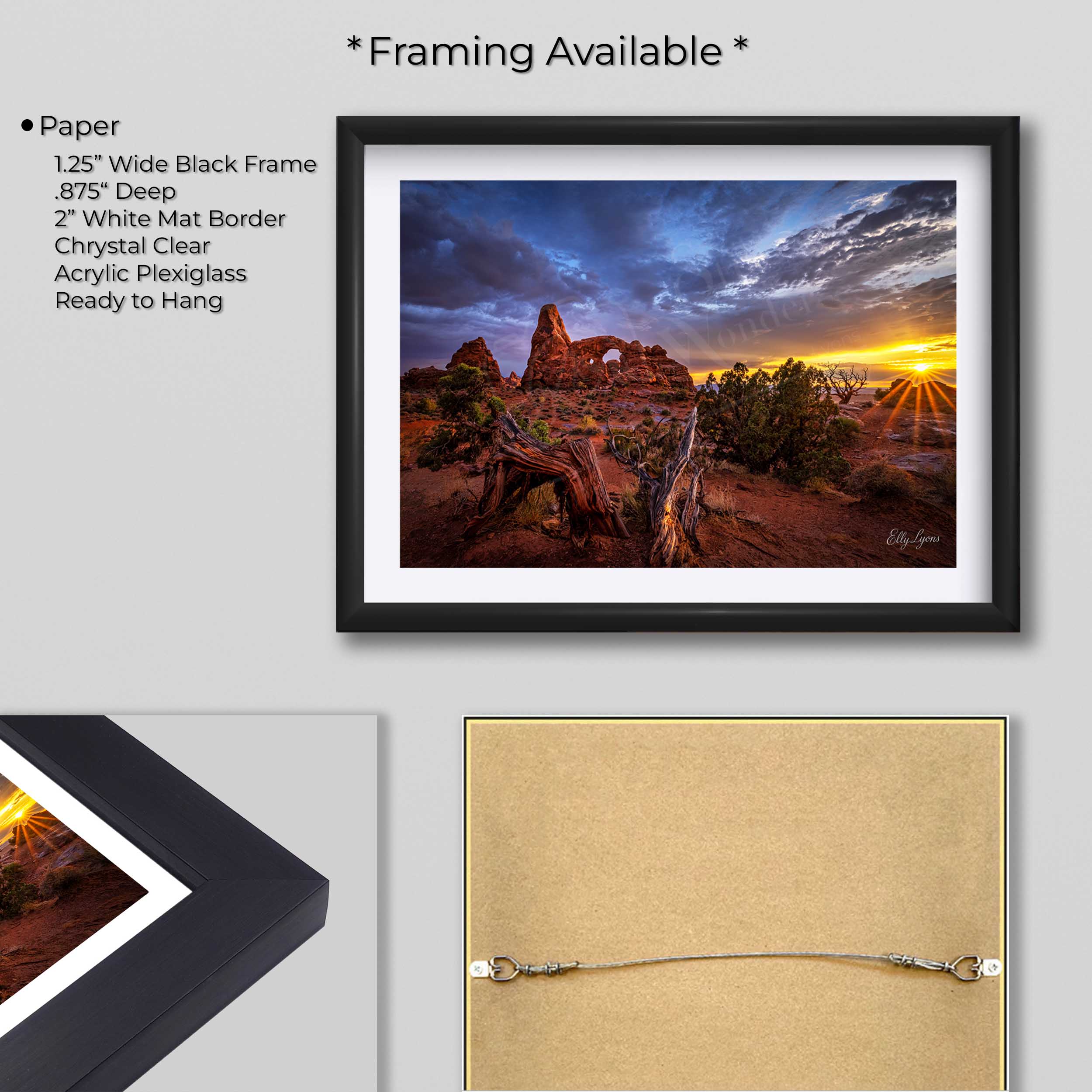 Turret Arch Sunset Print – Arches National Park Wall Decor