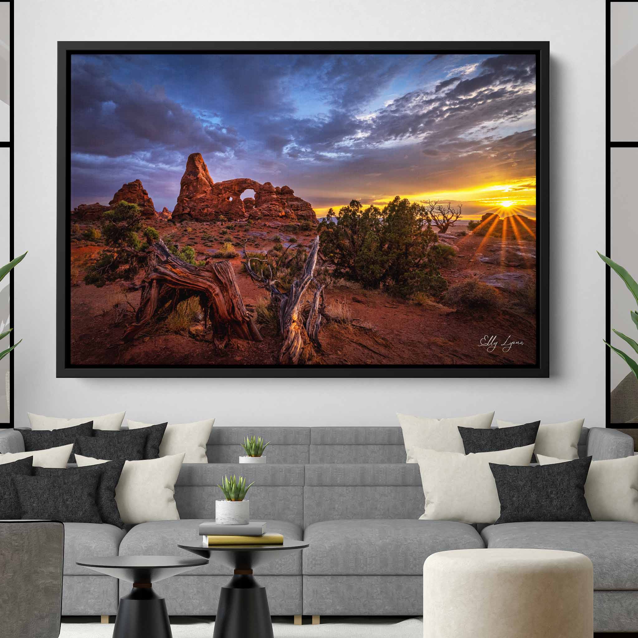 Turret Arch Sunset Print – Arches National Park Fine Art Landscape