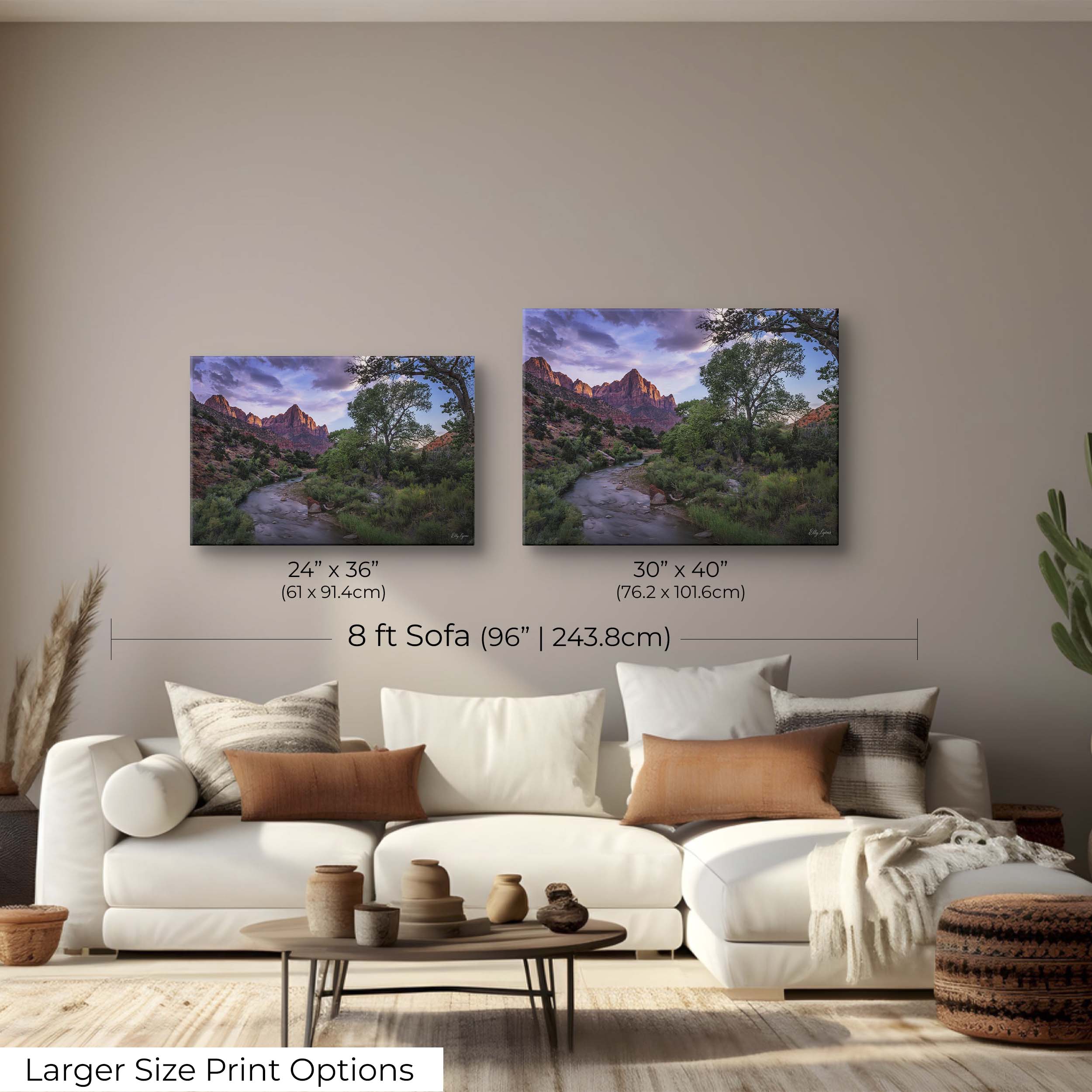 Zion National Park The Watchman Sunset Print - "Guardian of Dusk"