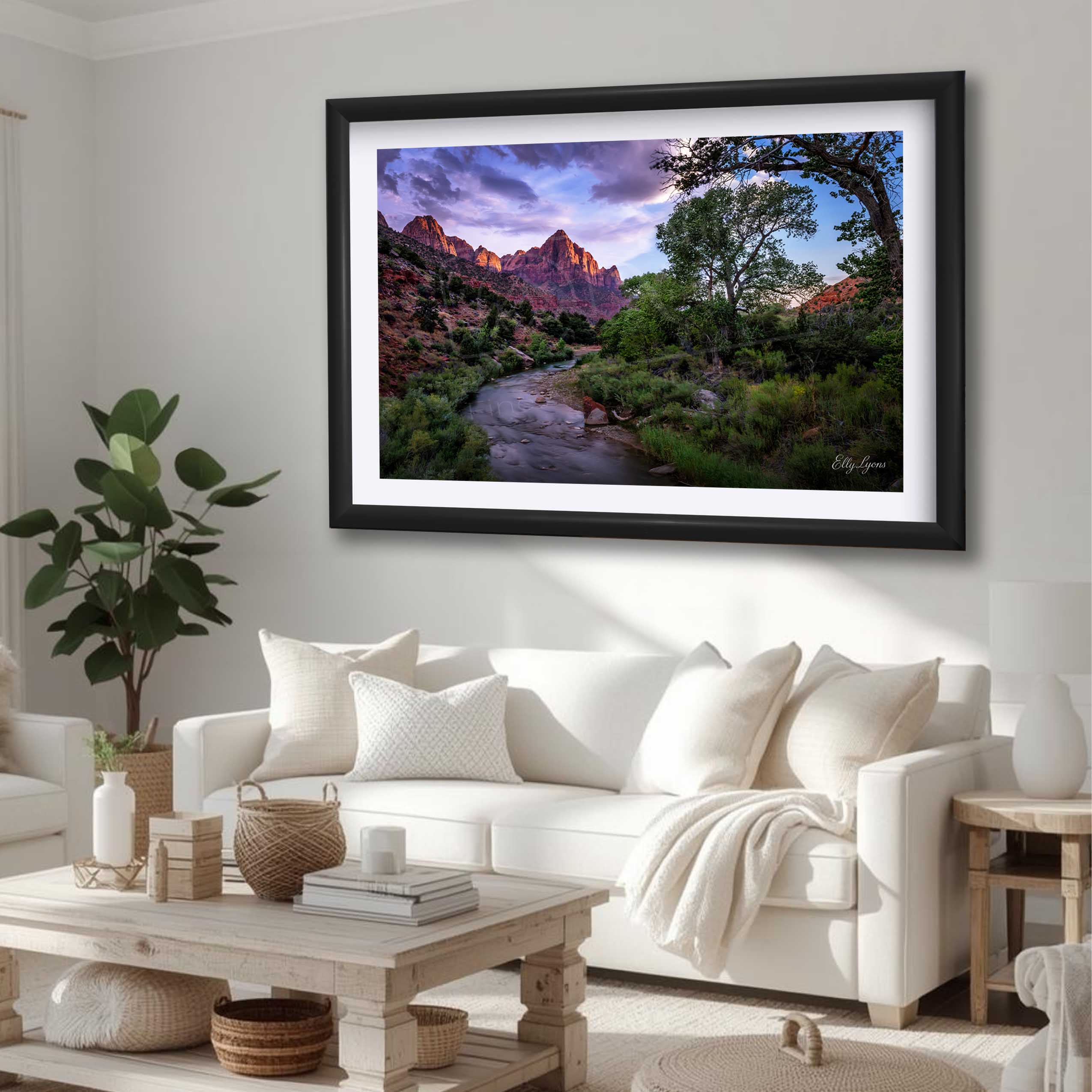 Zion National Park The Watchman Sunset Print - "Guardian of Dusk"