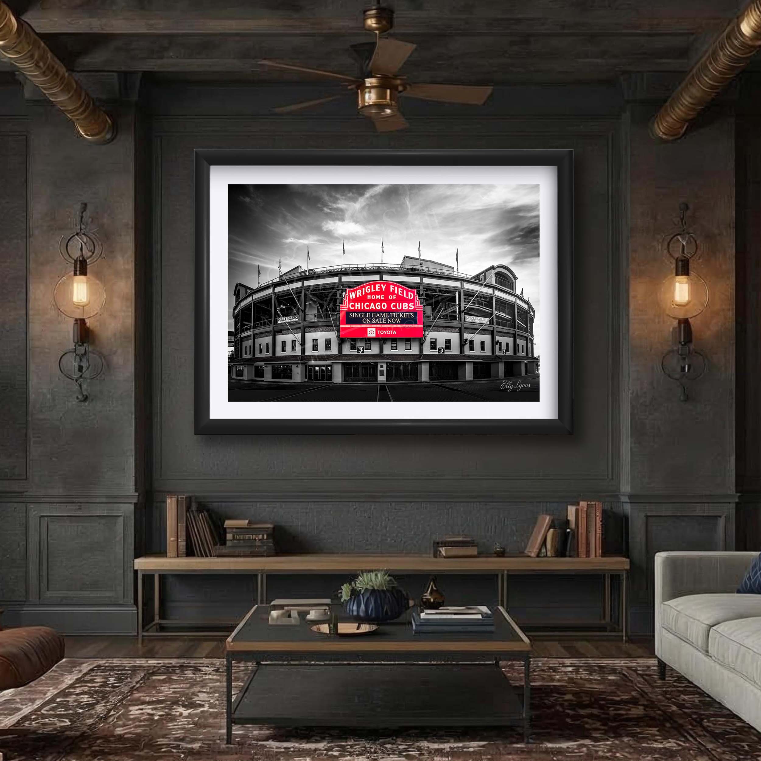 Wrigley Field Print – Chicago Cubs Stadium Decor