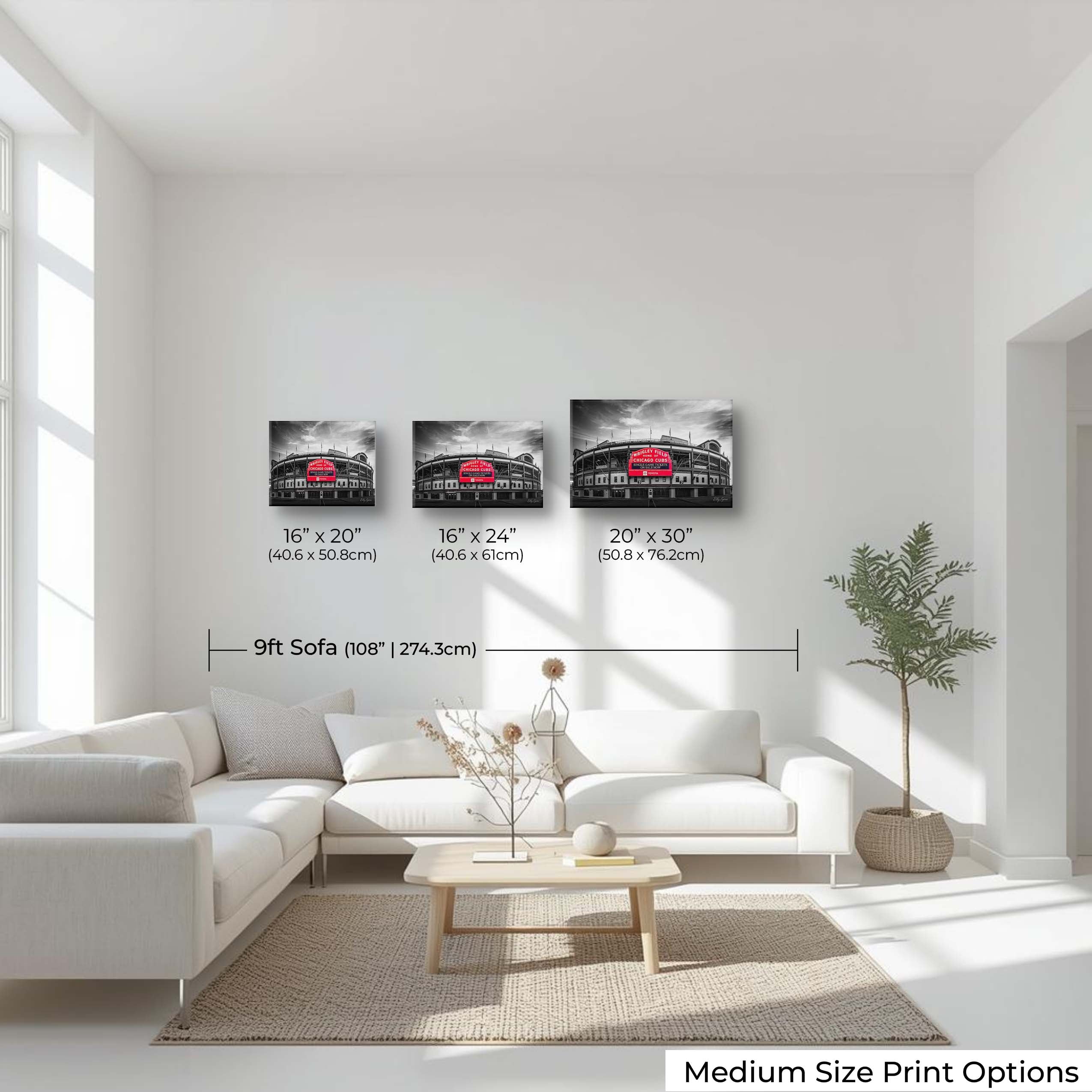 Wrigley Field Print – Vintage Baseball Wall Art | Chicago Cubs Stadium Decor