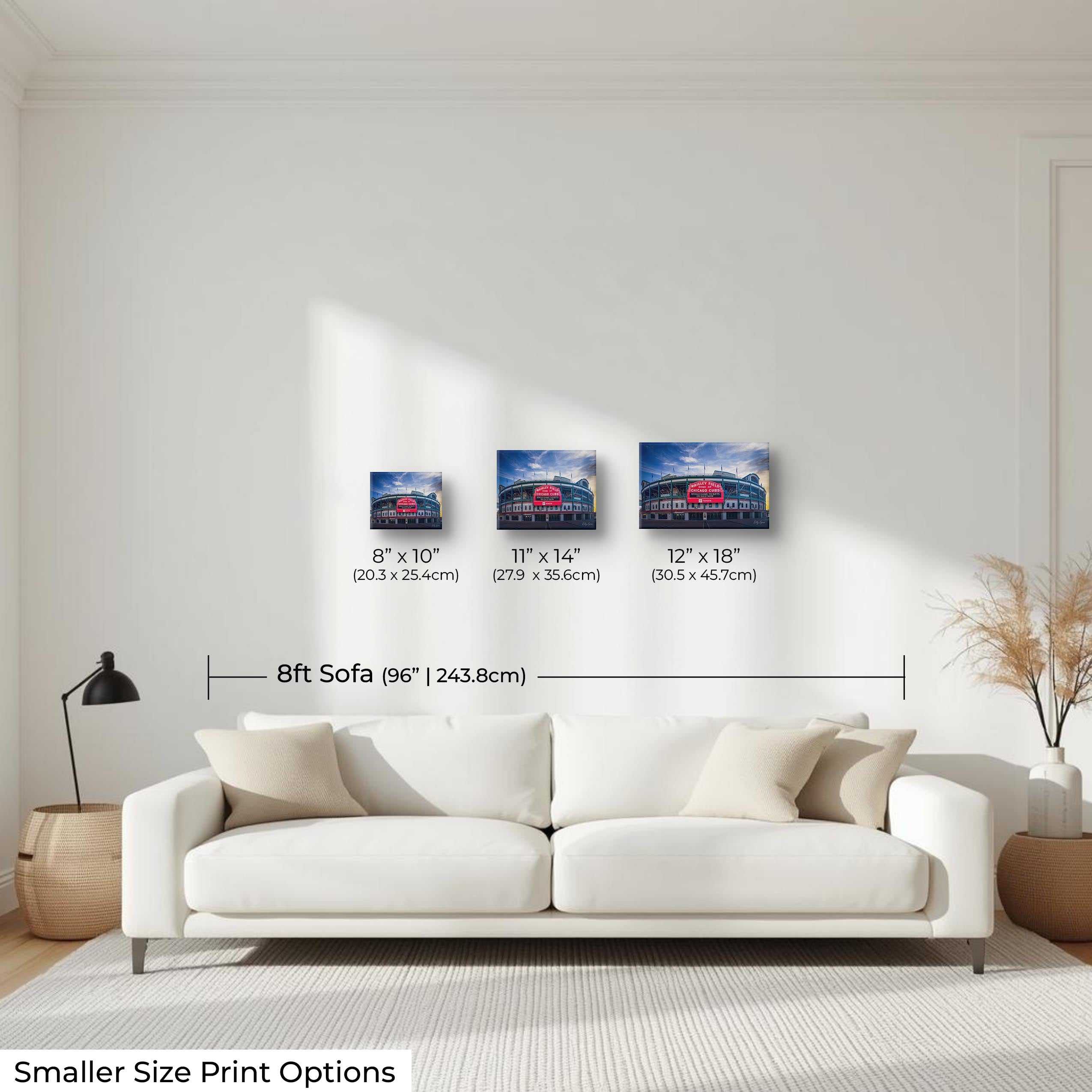 Wrigley Field Wall Art – Chicago Cubs Print | Vintage Baseball Stadium Decor