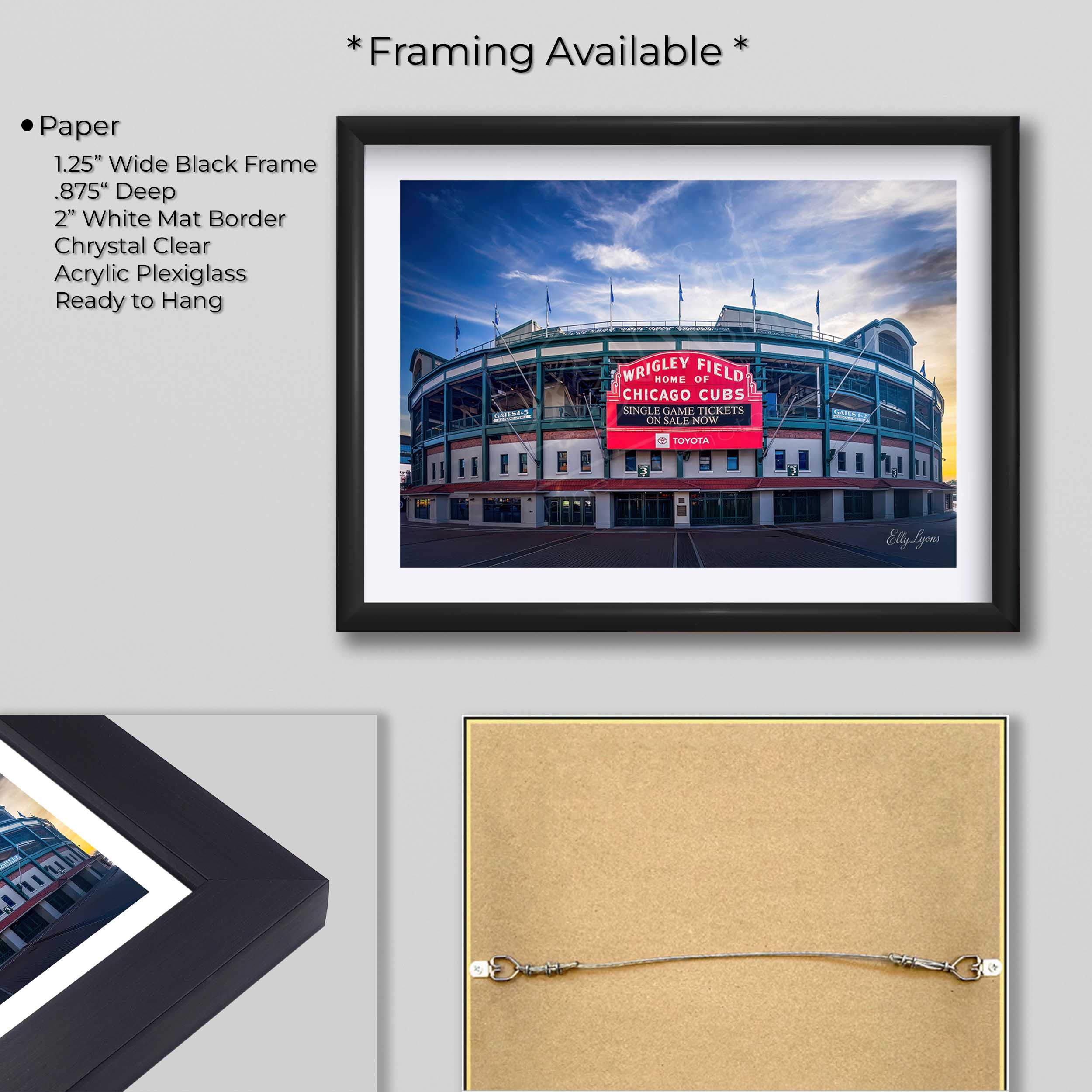 Wrigley Field Wall Art – Chicago Cubs Print
