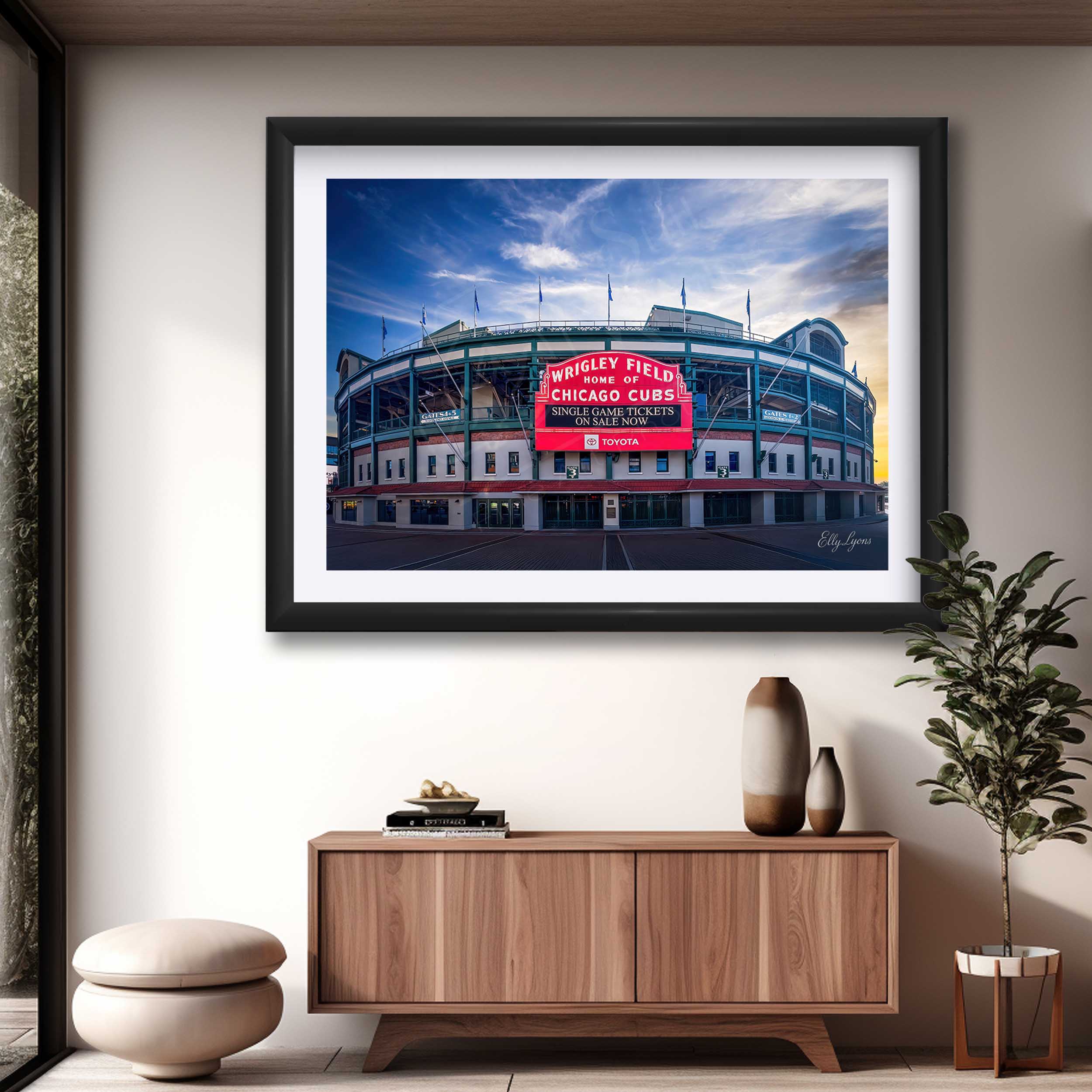 Wrigley Field Wall Art – Chicago Cubs Print