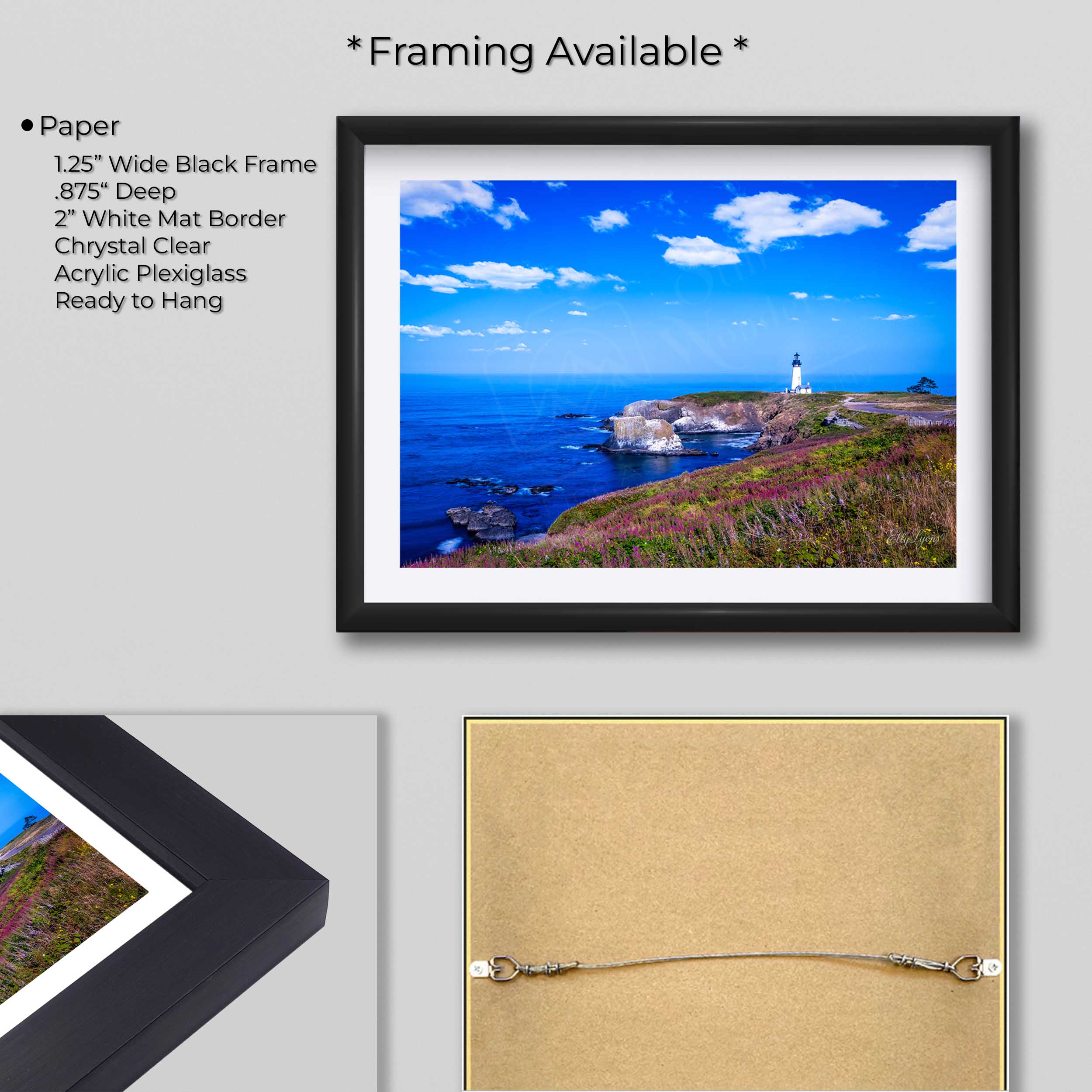 Yaquina Lighthouse Oregon Coast Print - "Faith On The Horizon"