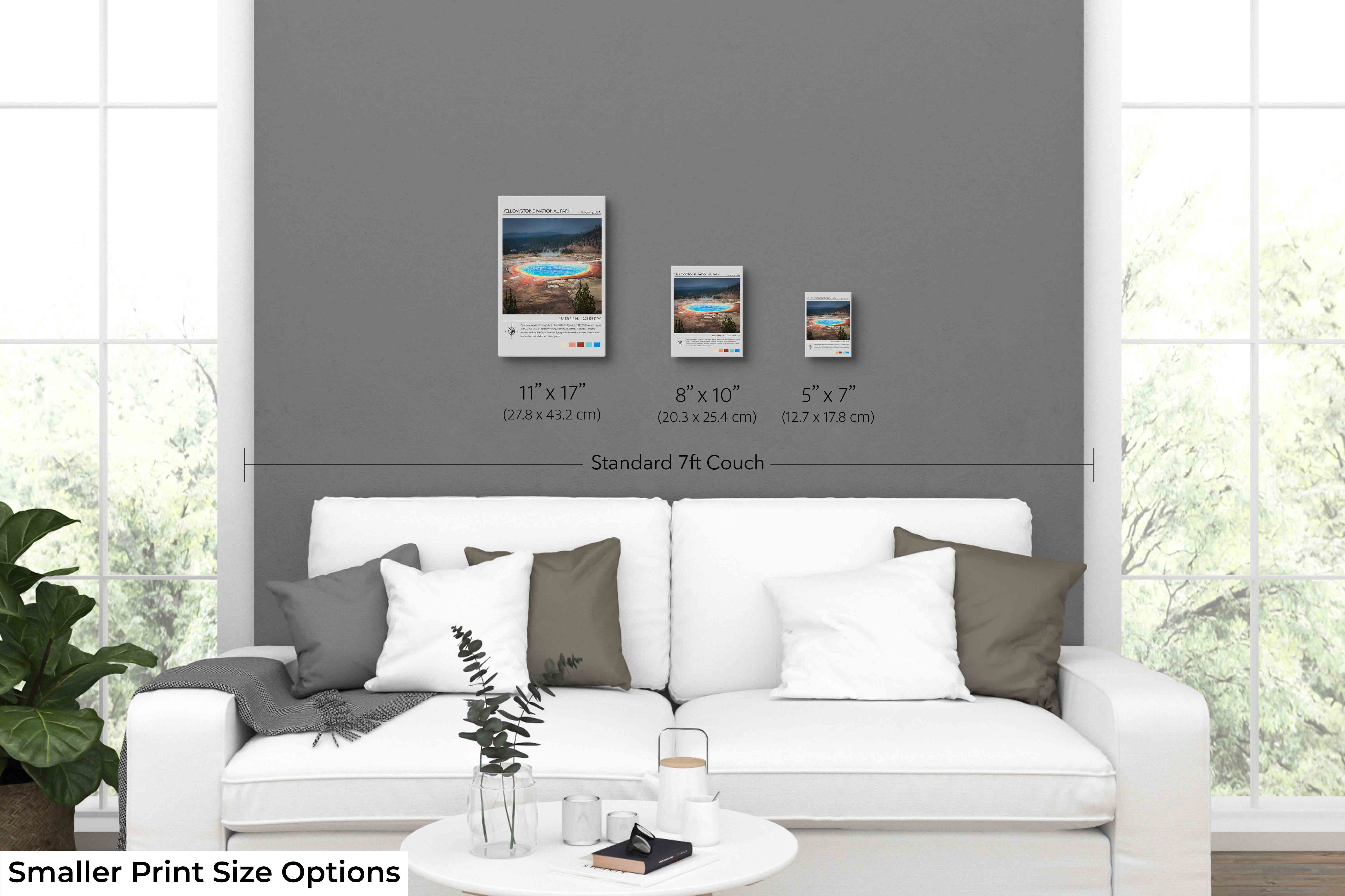 Yellowstone National Park Travel Poster - Grand Prismatic Spring Art