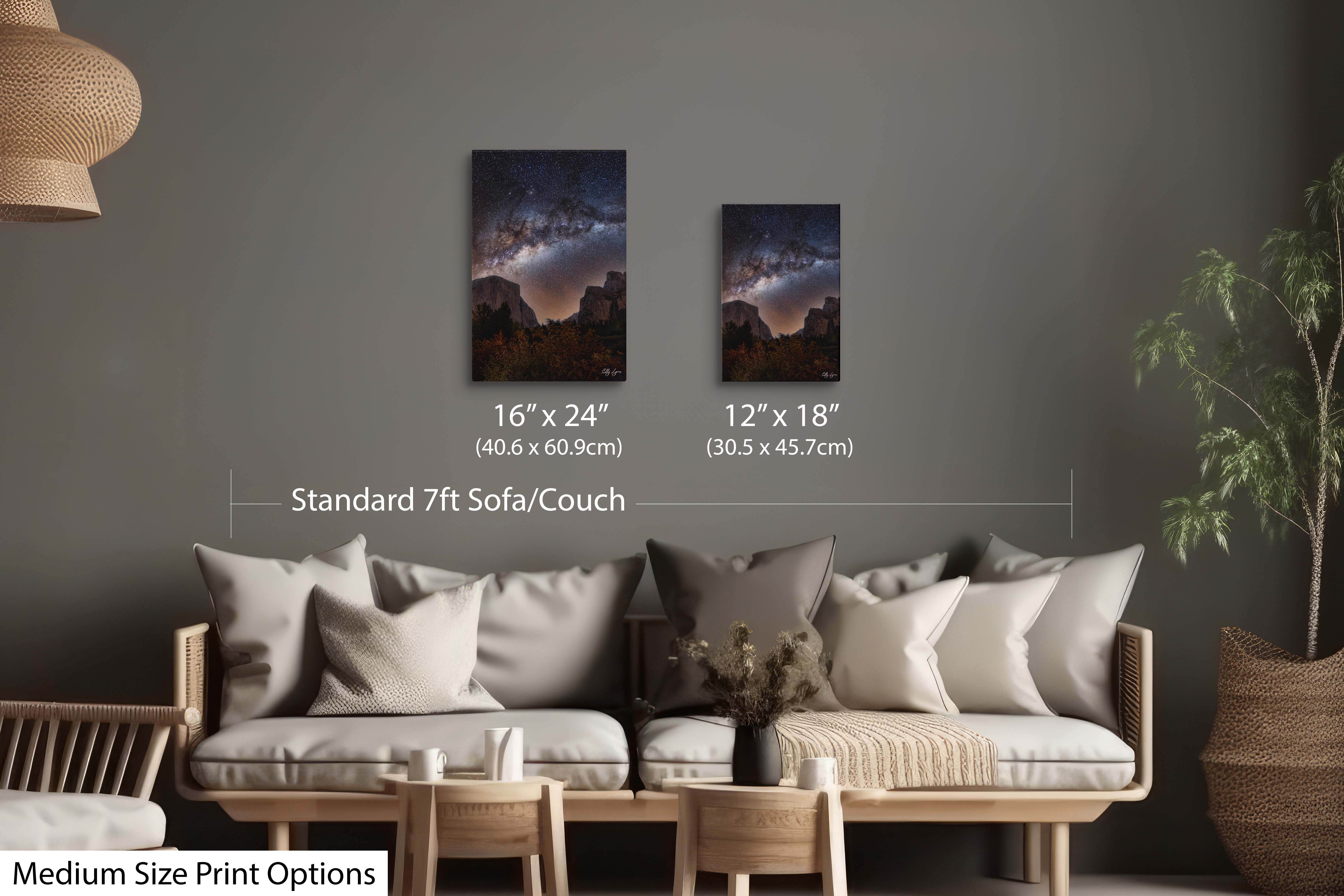 Yosemite Night Sky Print – Milky Way Art With El Capitan Photo | Fine Art Nature