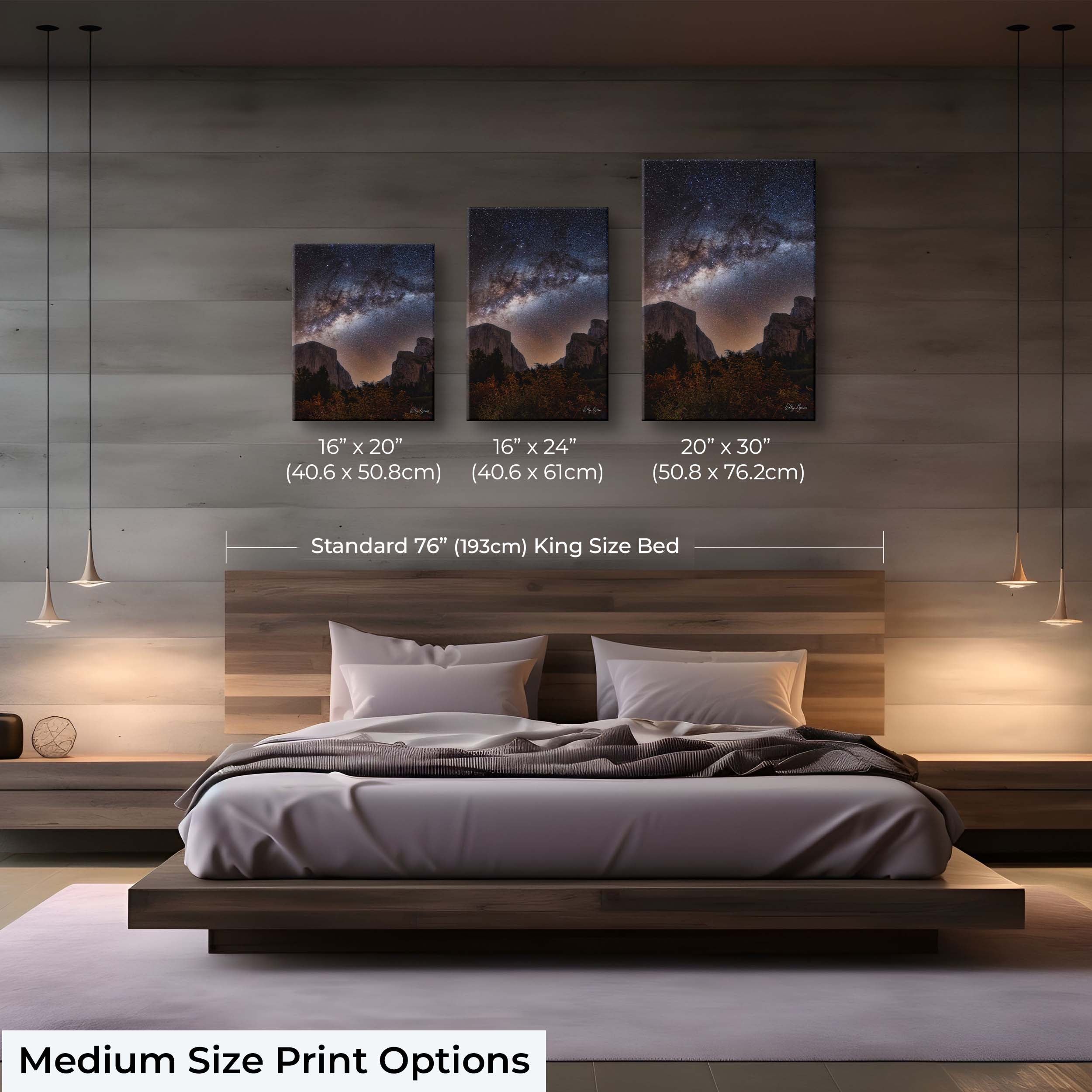 Yosemite Night Sky Print – Milky Way Art With El Capitan Photo | Fine Art Nature