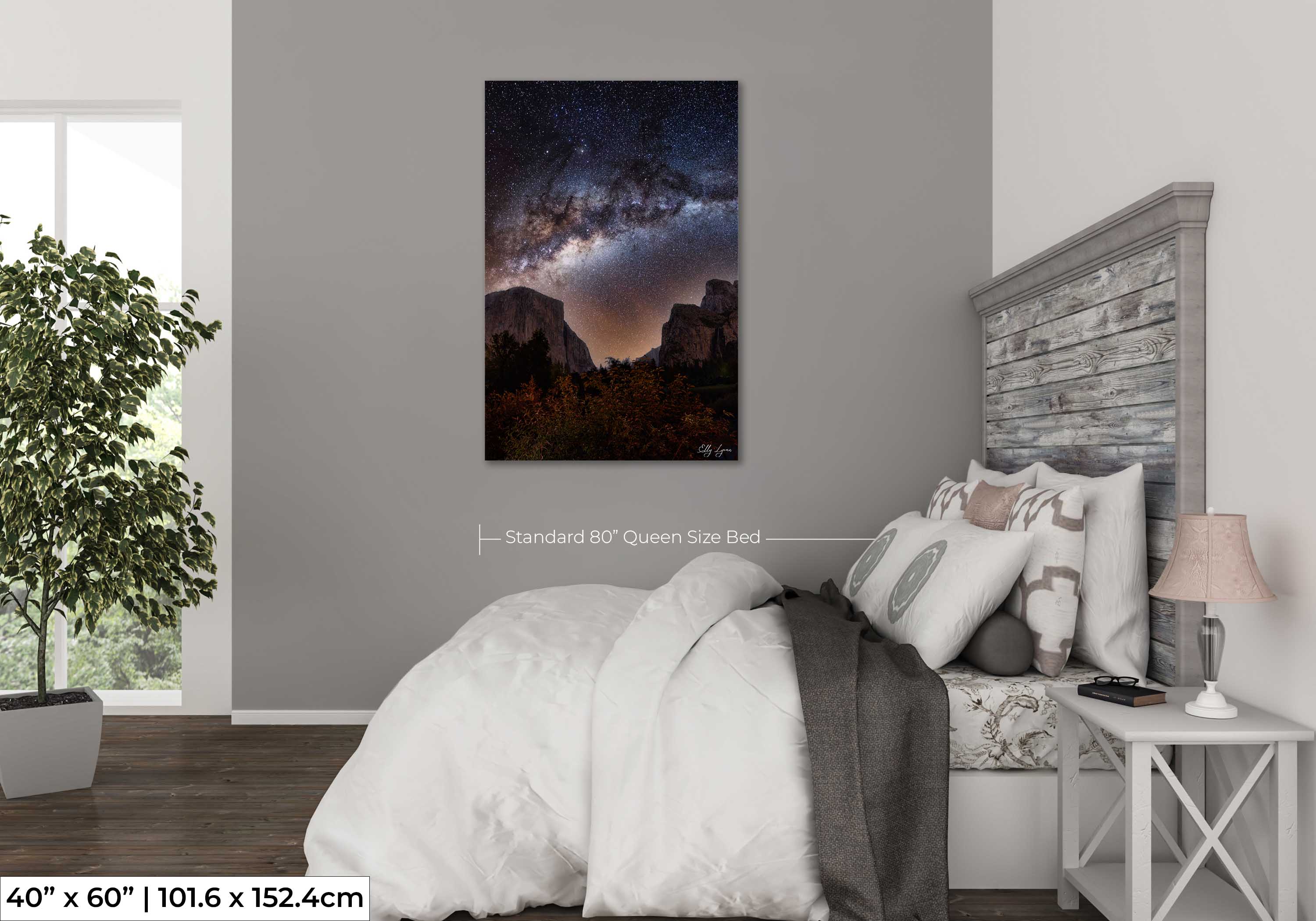Yosemite Night Sky Print – Milky Way Art With El Capitan Photo | Fine Art Nature