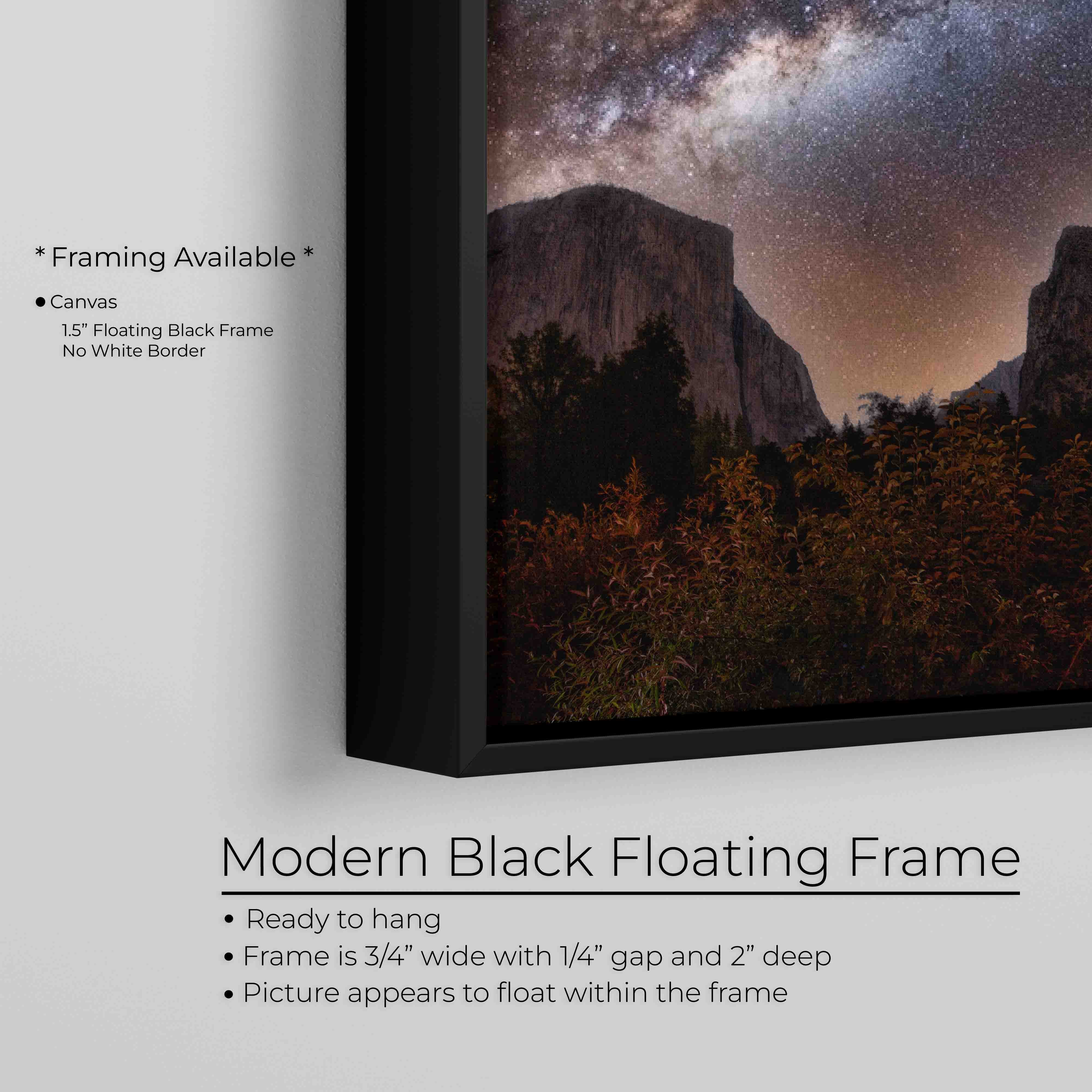 Yosemite Night Sky Print – Milky Way Art With El Capitan Photo | Fine Art Nature