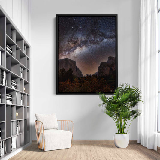 Yosemite Night Sky Print – Milky Way Art With El Capitan Photo | Fine Art Nature