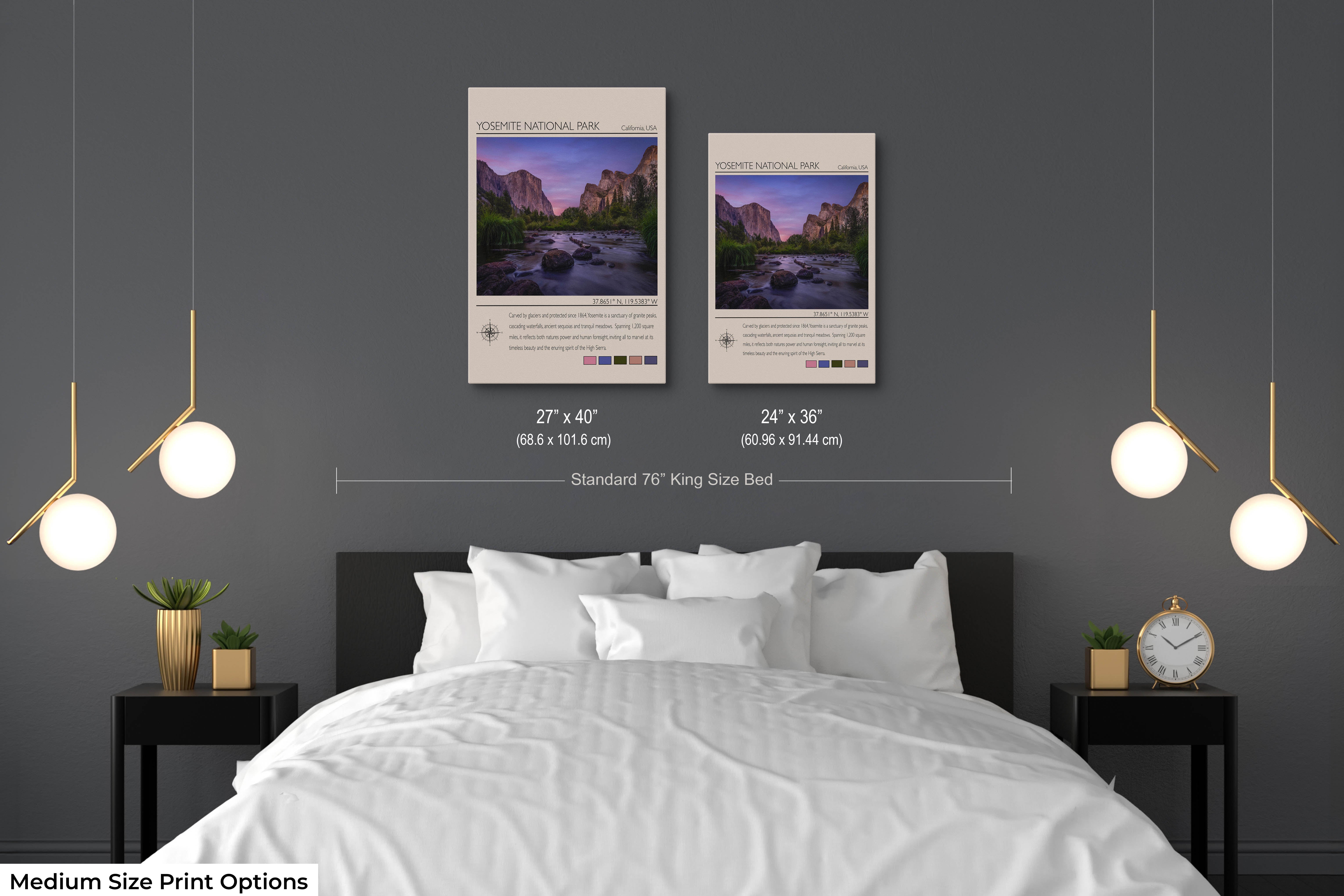 Yosemite National Park Poster - El Capitan Merced River Travel Art