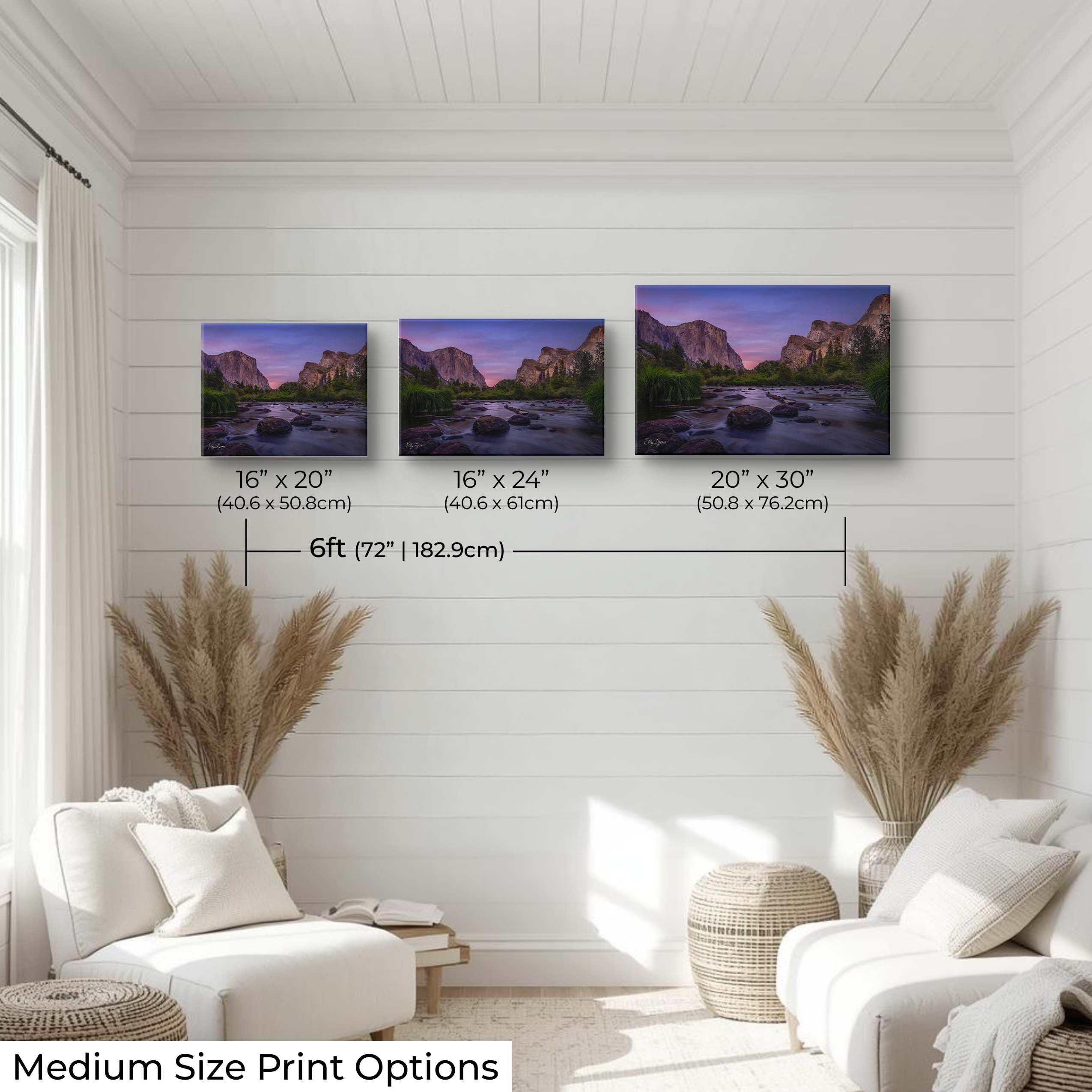 Yosemite Valley Merced River Sunset Print - “Still Waters, Eternal Walls"